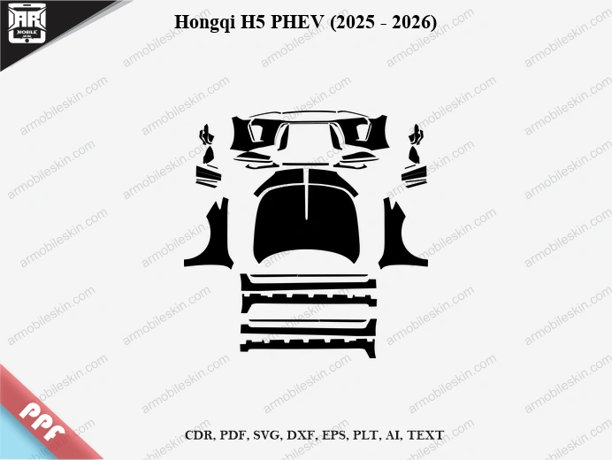 Hongqi H5 PHEV (2025 - 2026) Car Exterior Front PPF Template