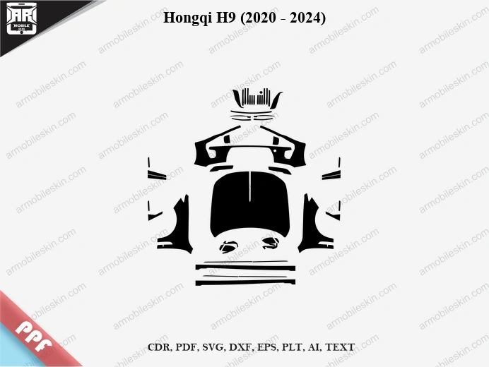 Hongqi H9 (2020 - 2024) Car Exterior Front PPF Template