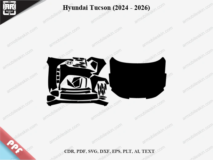 Hyundai Tucson (2024 - 2026) Car Exterior Front PPF Template