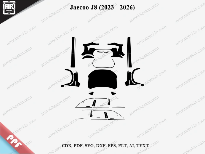 Jaecoo J8 (2023 – 2026) Car PPF Template