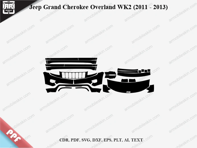 Jeep Grand Cherokee Overland WK2 (2011 – 2013) Car PPF Template