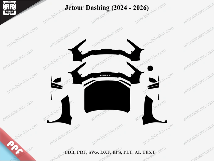 Jetour Dashing (2024 - 2026) Car Exterior Front PPF Template