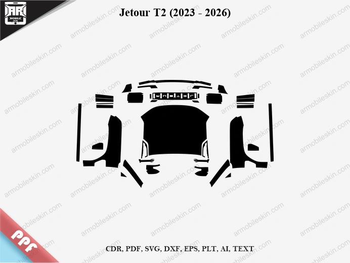 Jetour T2 (2023 – 2026) Car PPF Template