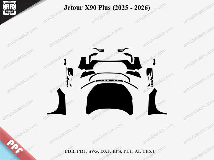 Jetour X90 Plus (2025 – 2026) Car PPF Template