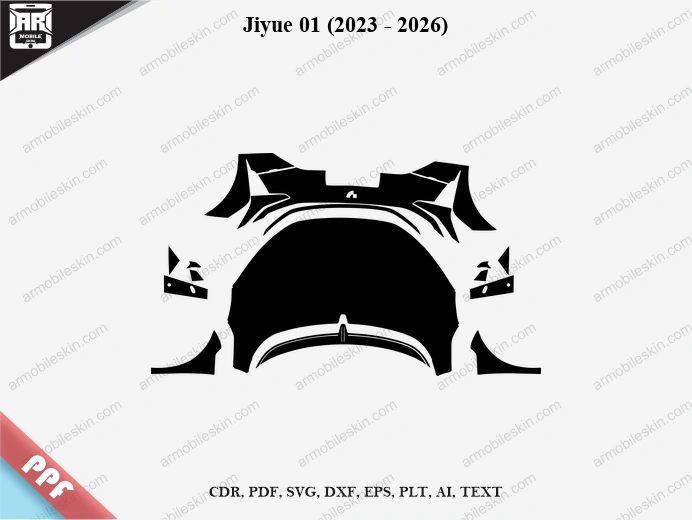 Jiyue 01 (2023 - 2026) Car Exterior Front PPF Template