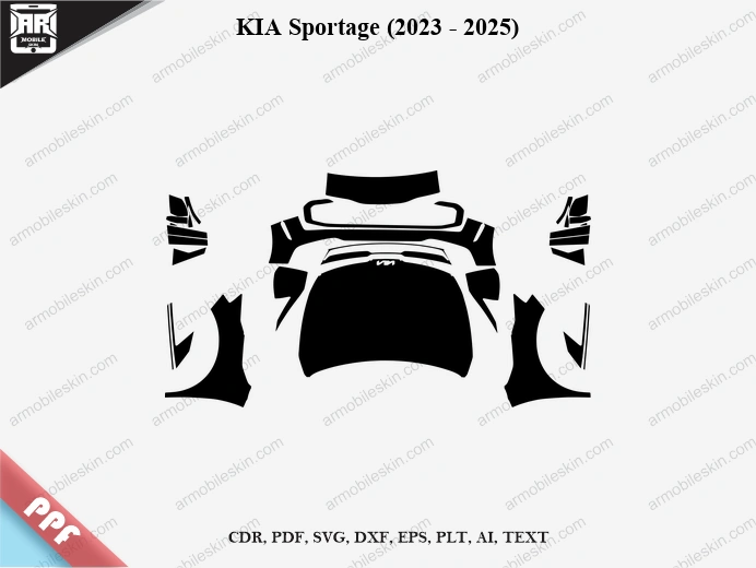 KIA Sportage (2023 - 2025) Car Exterior Front PPF Template