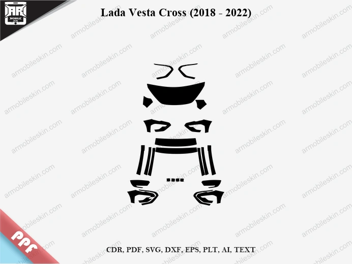 Lada Vesta Cross (2018 – 2022) Car PPF Template