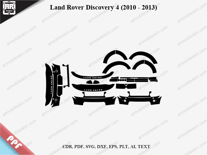 Land Rover Discovery 4 (2010 - 2013) Car Exterior Front PPF Template