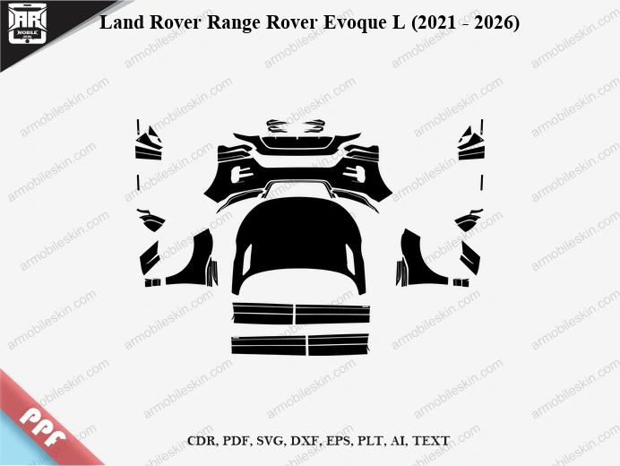 Land Rover Range Rover Evoque L (2021 - 2026) Car Exterior Front PPF Template