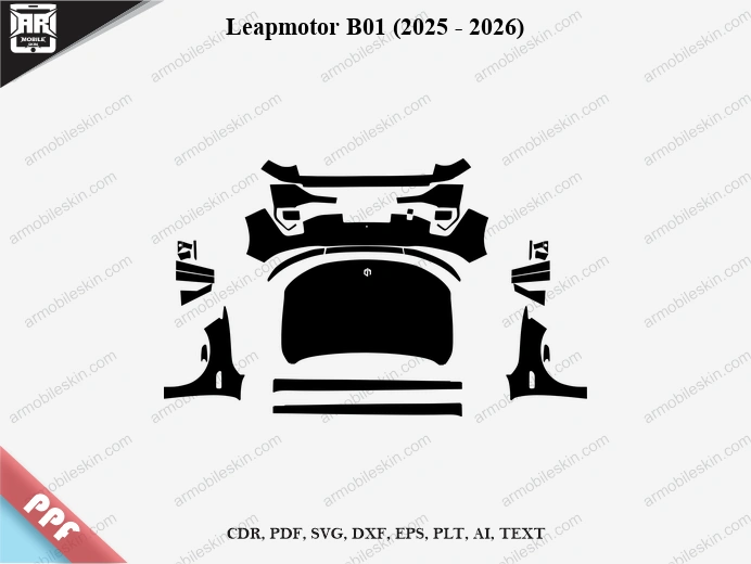 Leapmotor B01 (2025 – 2026) Car PPF Template