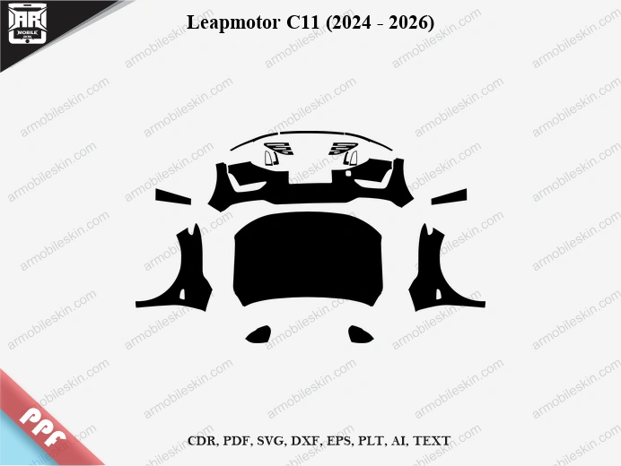 Leapmotor C11 (2024 – 2026) Car PPF Template