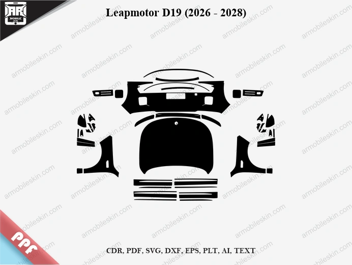 Leapmotor D19 (2026 – 2028) Car PPF Template