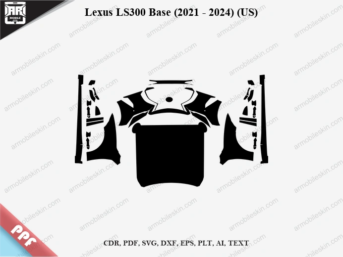 Lexus LS300 Base (2021 – 2024) (US) Car PPF Template