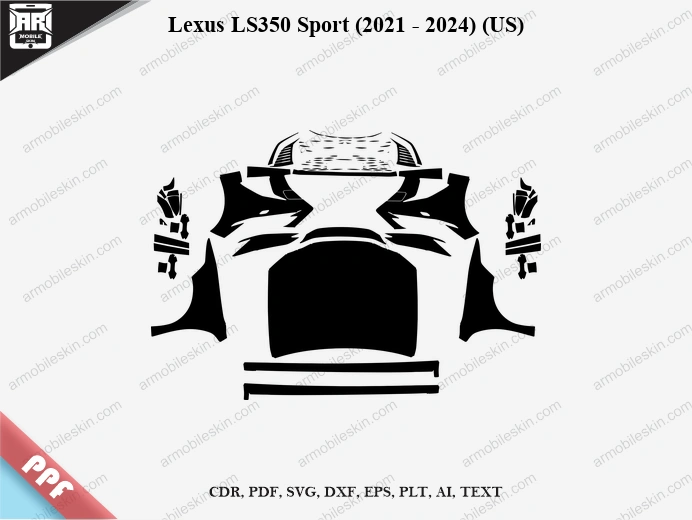Lexus LS350 Sport (2021 – 2024) (US) Car PPF Template