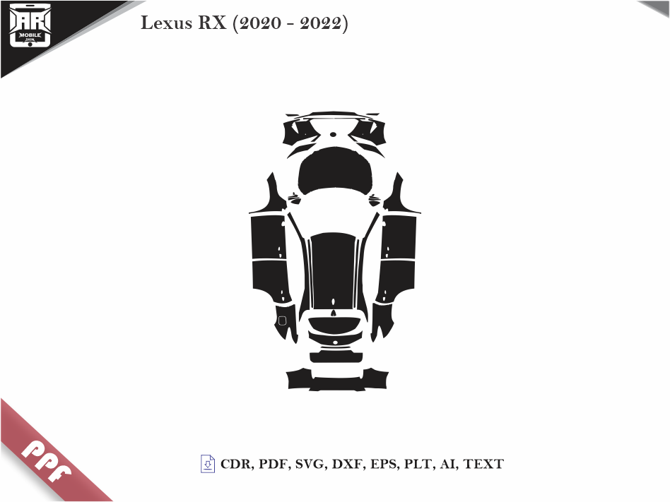 Lexus RX (2020 - 2022) Car Body PPF Cutting Template