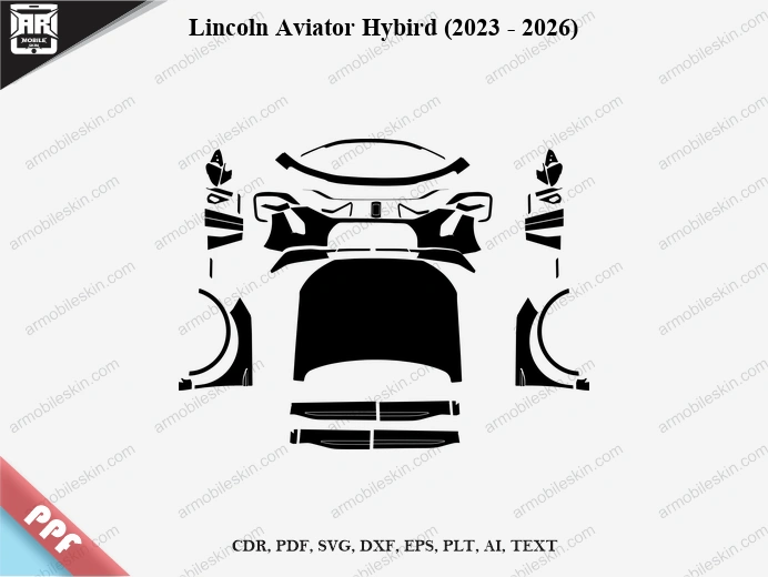 Lincoln Aviator Hybird (2023 – 2026) Car PPF Template