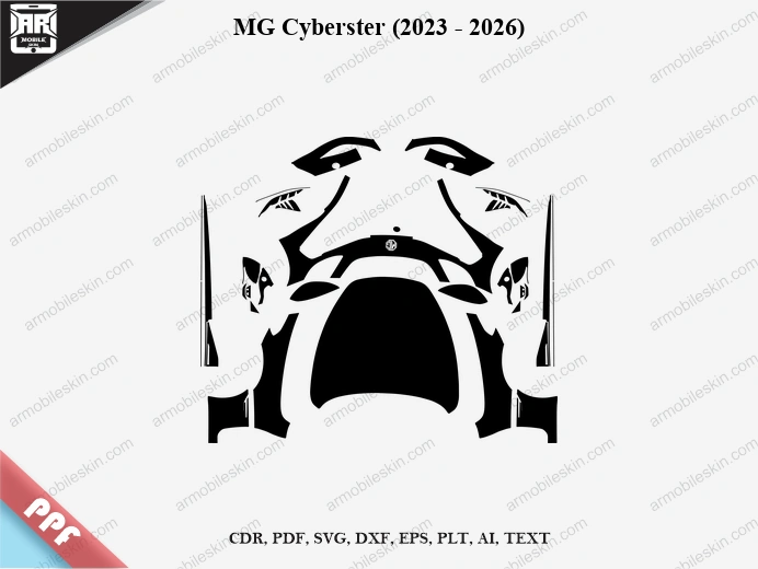 MG Cyberster (2023 - 2026) Car Exterior Front PPF Template