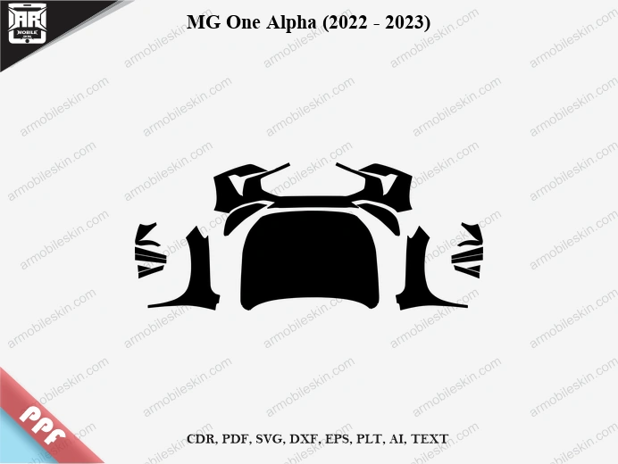 MG One Alpha (2022 - 2023) Car Exterior Front PPF Template
