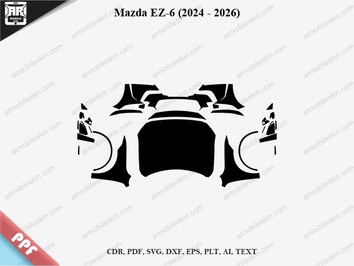 Mazda EZ-6 (2024 - 2026) Car Exterior Front PPF Template