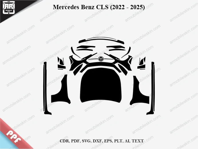 Mercedes Benz CLS (2022 - 2025) Car Exterior Front PPF Template
