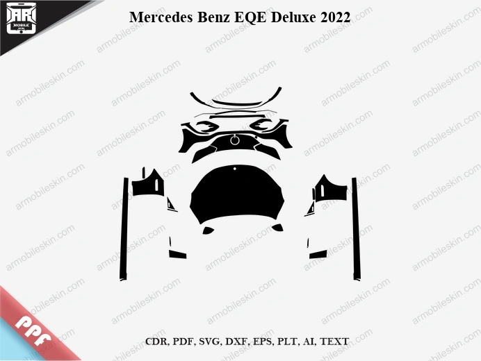 Mercedes Benz EQE Deluxe 2022 Car Exterior Front PPF Template