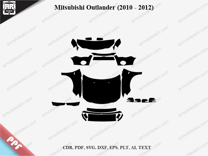 Mitsubishi Outlander (2010 – 2012) Car PPF Template