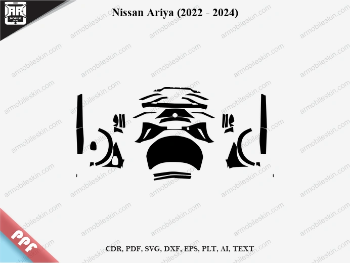 Nissan Ariya (2022 - 2024) Car Exterior Front PPF Template
