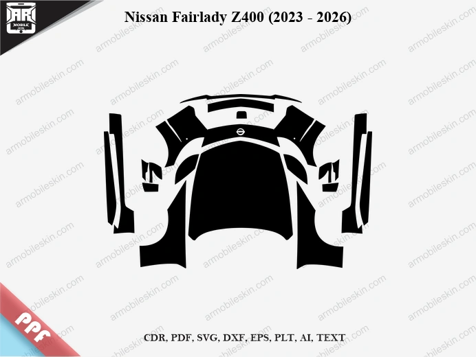 Nissan Fairlady Z400 (2023 - 2026) Car Exterior Front PPF Template
