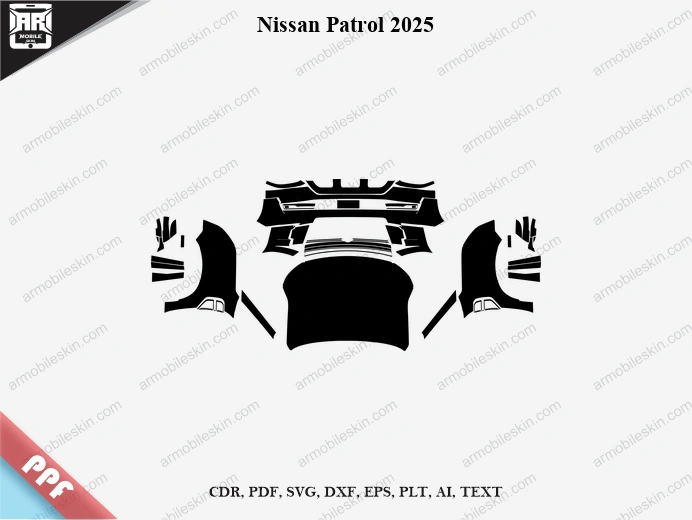 Nissan Patrol 2025 Car PPF Template
