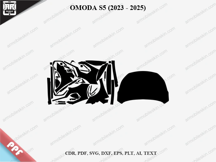 OMODA S5 (2023 - 2025) Car Exterior Front PPF Template