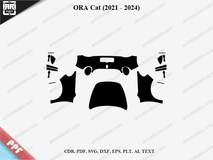 ORA Cat (2021 - 2024) Car Exterior Front PPF Template