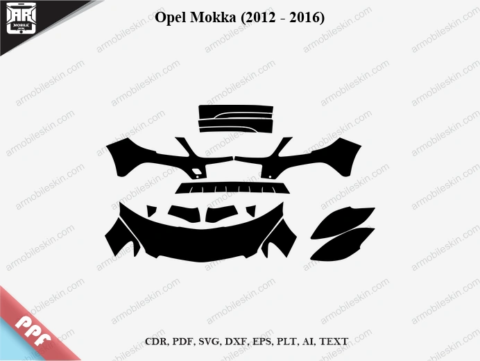 Opel Mokka (2012 – 2016) Car PPF Template