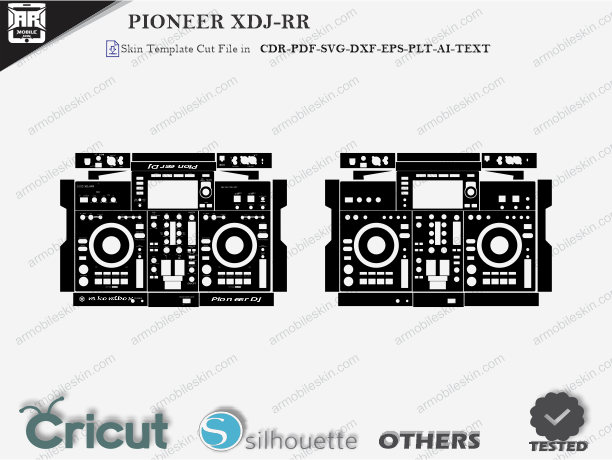 PIONEER XDJ-RR Wrap Template Vector