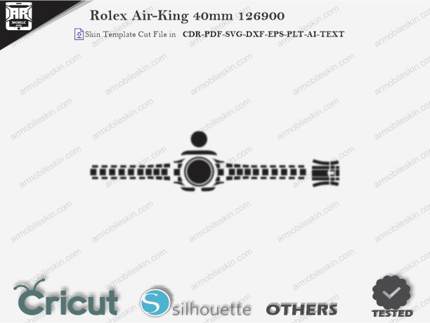 Rolex Air-King 40mm 126900 PPF Cut Template