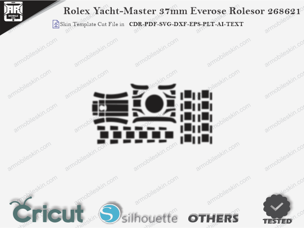 Rolex Yacht-Master 37mm Everose Rolesor 268621 PPF Cut Template
