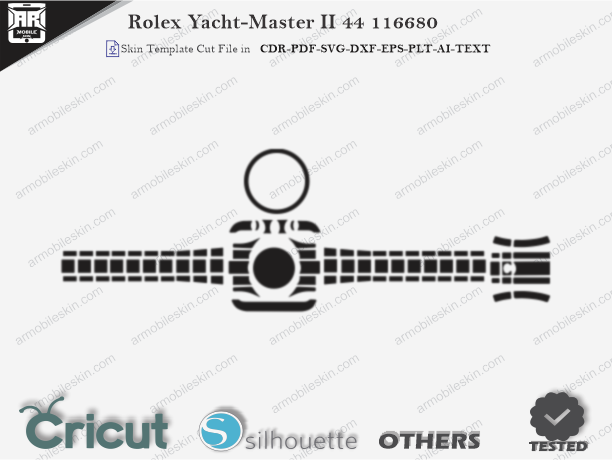 Rolex Yacht-Master II 44 116680 PPF Skin Template Vector