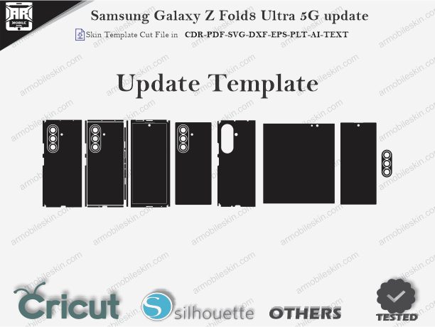 Samsung Galaxy Z Fold8 Ultra 5G Skin Template Vector