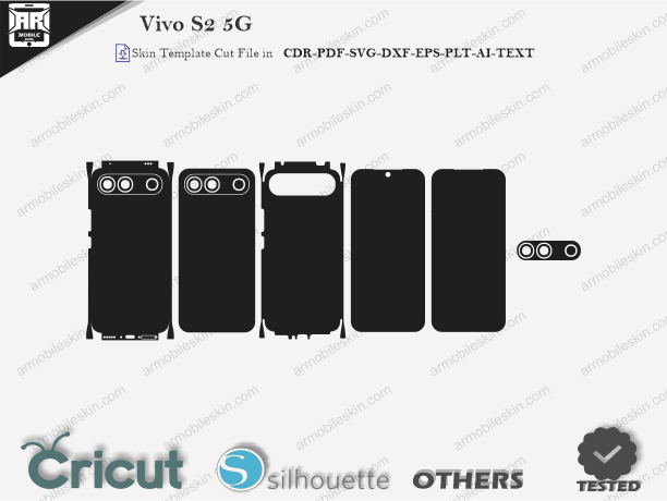 Vivo S2 5G Skin Template Vector Cut File
