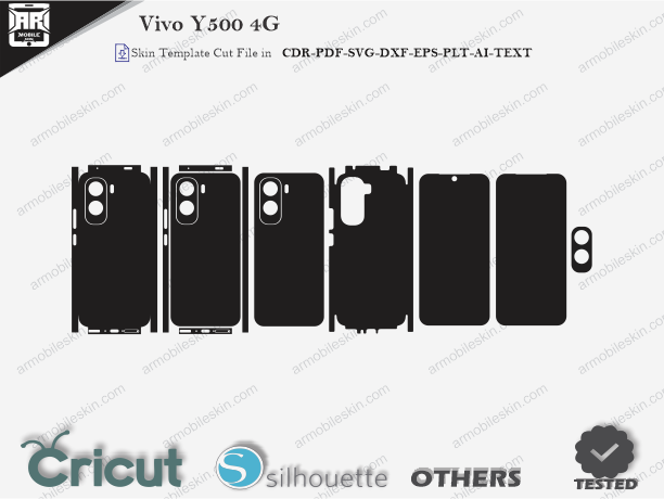 Vivo Y500 4G Skin Template Vector Cut File