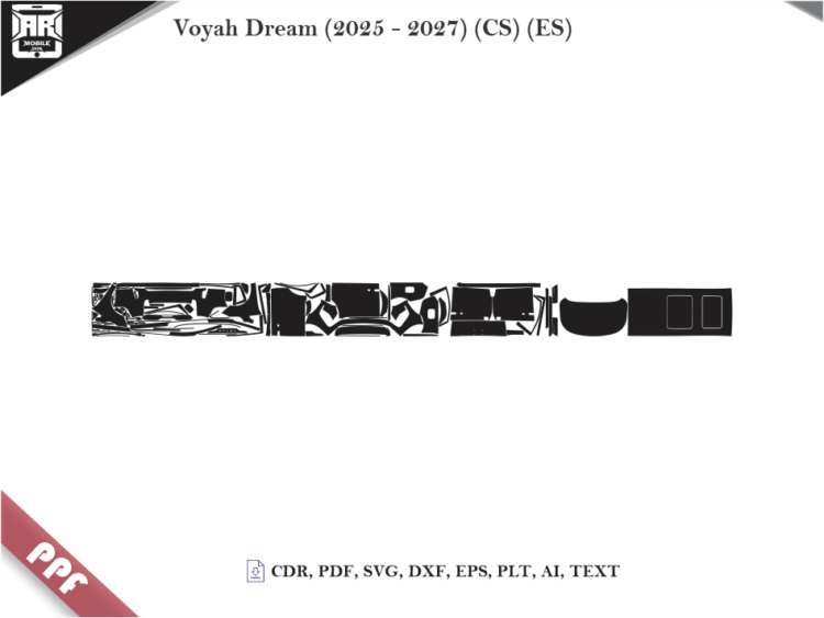 Voyah Dream (2025 – 2027) (CS) (ES) Full Car Body PPF Cutting Template