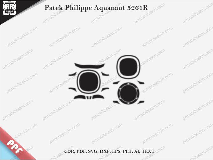 Patek Philippe Aquanaut 5261R PPF Template Vector Cut File