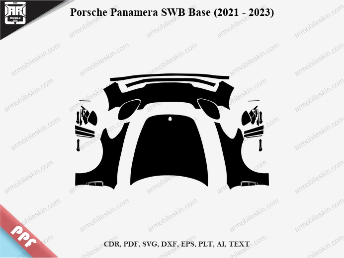 Porsche Panamera SWB Base (2021 – 2023) Car PPF Template