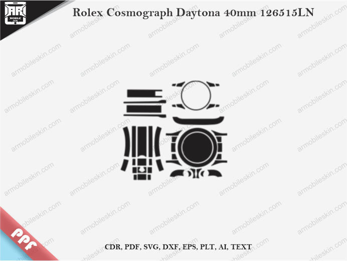 Rolex Cosmograph Daytona 40mm 126515LN PPF Template Vector