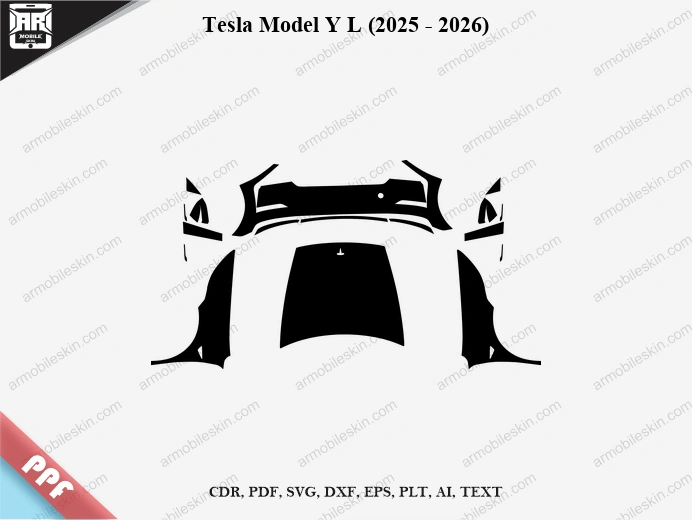 Tesla Model Y L (2025 – 2026) Car PPF Template