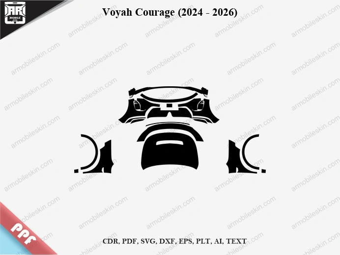 Voyah Courage (2024 - 2026) Car Exterior Front PPF Template