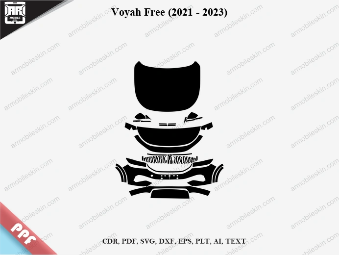 Voyah Free (2021 - 2023) Car Exterior Front PPF Template