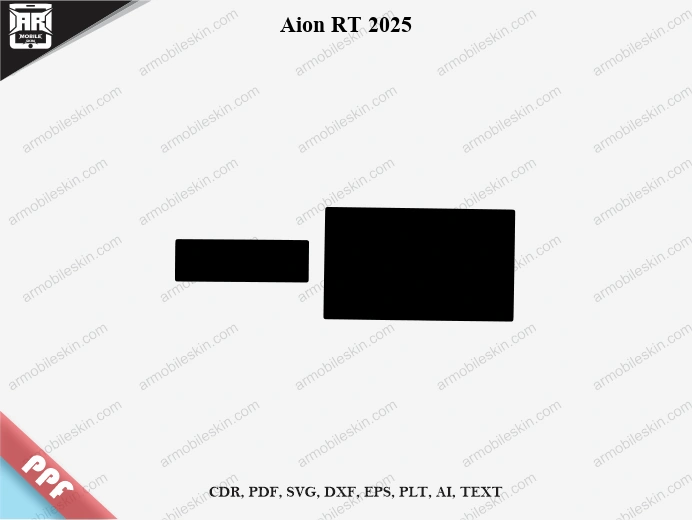 Aion RT 2025 Car Screen PPF Template Vector Cut File