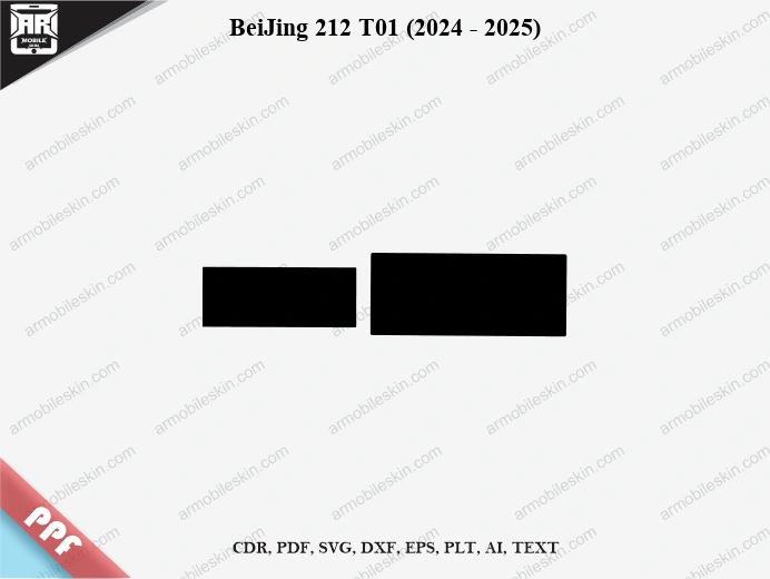 BeiJing 212 T01 (2024 – 2025) Car Screen PPF Template Vector Cut File