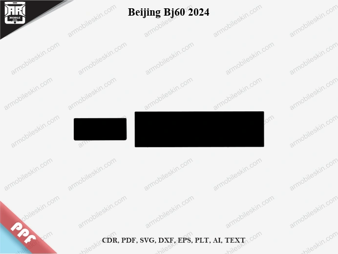 Beijing Bj60 2024 Car Screen PPF Template Vector Cut File