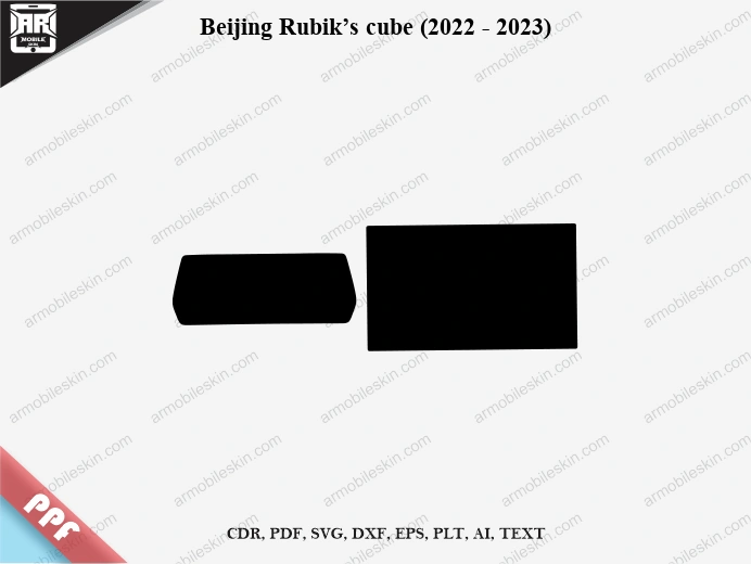 Beijing Rubik’s cube (2022 – 2023) Car Screen PPF Template Vector Cut File